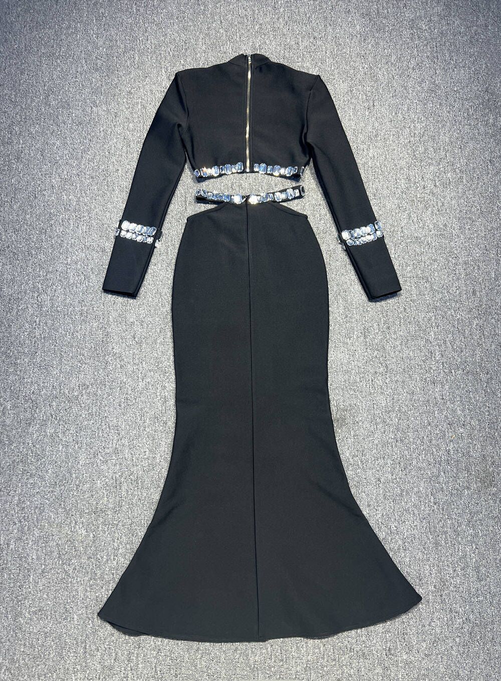 bondage black dress C3496