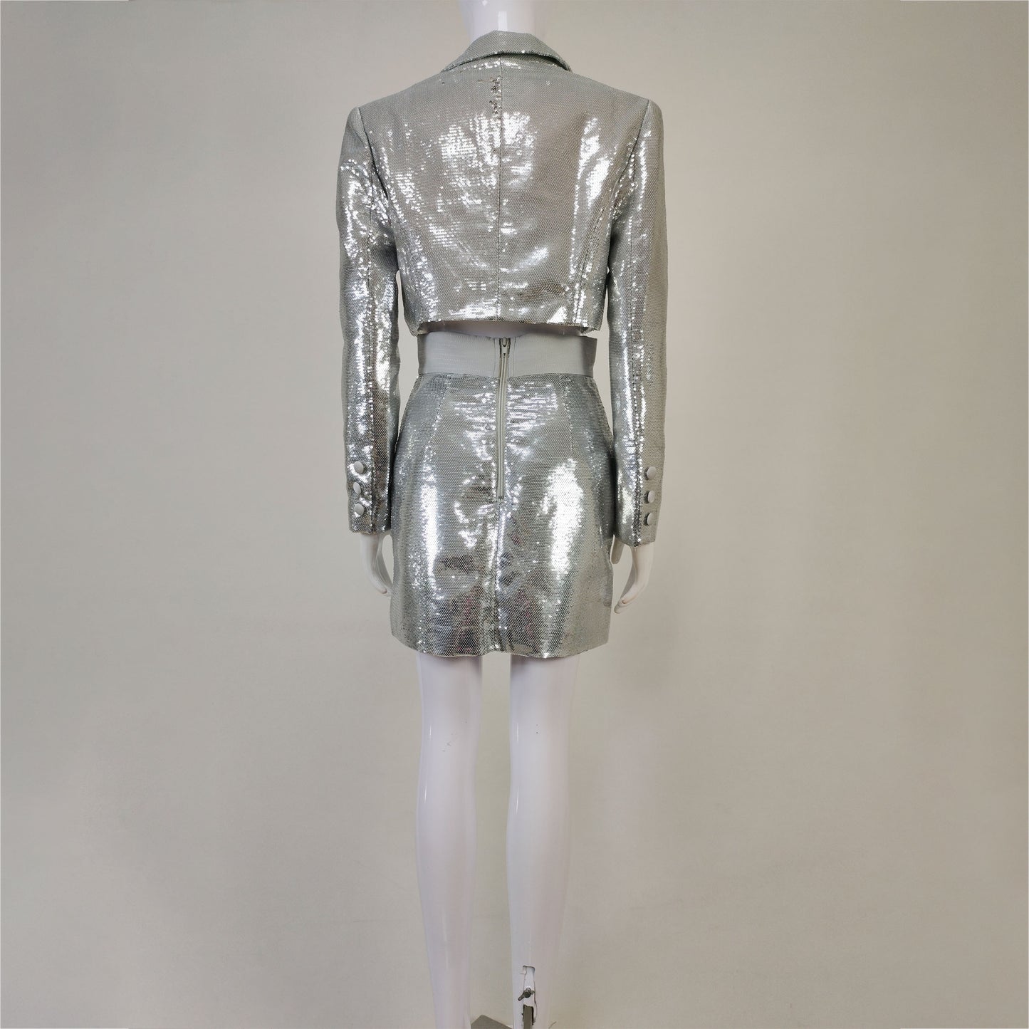 silver dress A7366